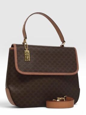 ✨🛍️ Celine Vintage Macadam Top Handle Bag